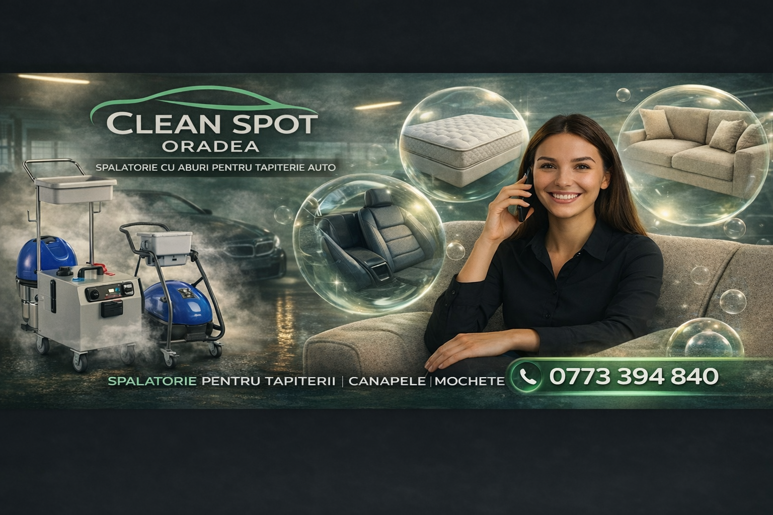 spalatorie cu aburi pentru canapele saltele tapiterie auto oradea cleanspot