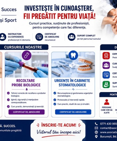 Asociația Succes în Educație și Sport — Formare Medicală și Prim Ajutor în București